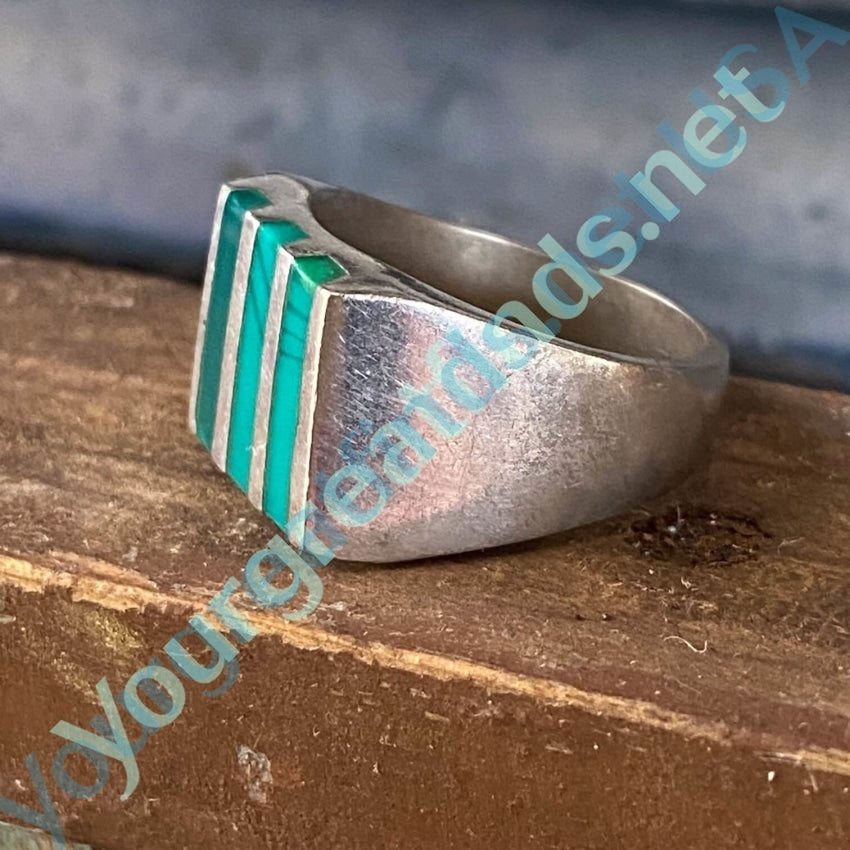 Art Glass Channel Inlay Sterling Silver Ring - Size 7 | Elegant Jewelry for Women, Perfect for Weddings, Anniversaries & Special Occasions