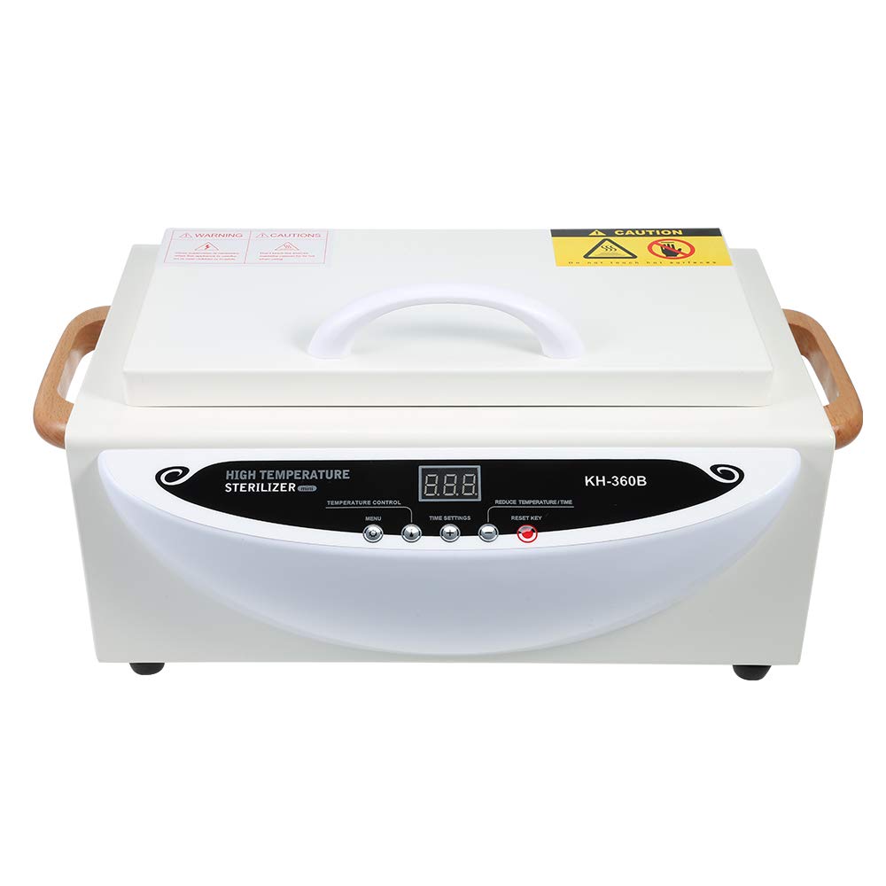 NSKI 1.5L Electric Dry Heat Sterilizer Box KH-360B - High Temperature Nail Tool Sanitizer for Manicure & Pedicure Salon, Professional Nail Art Equipment - Perfect for Sanitizing Nail Files, Clippers & Beauty Tools