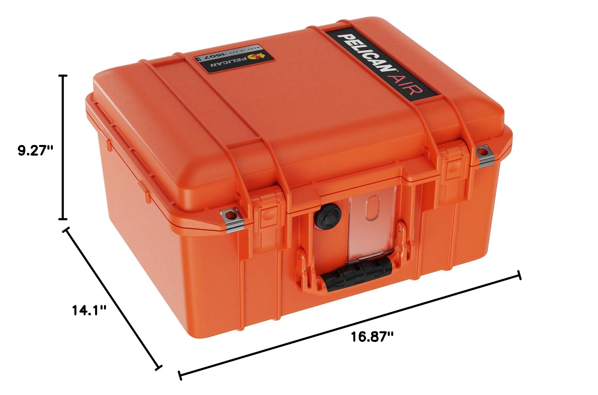 Pelican Air 1507 Waterproof Hard Case - Lightweight & Durable Orange Protective Case for Travel, Photography & Outdoor Gear Storage