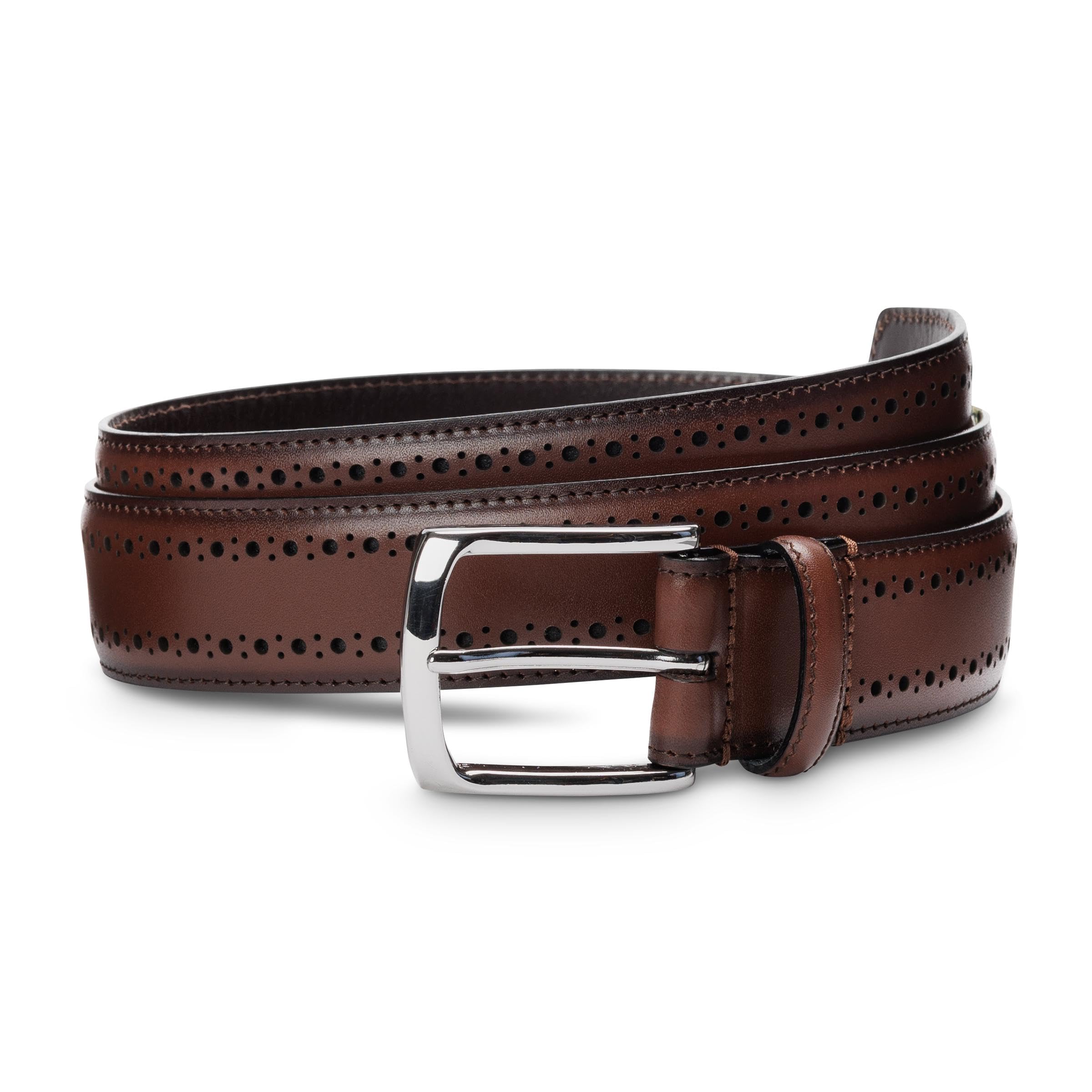 Allen Edmonds Men's Manistee Leather Dress Belt - Premium Genuine Leather Business Casual Belt for Office & Formal Wear