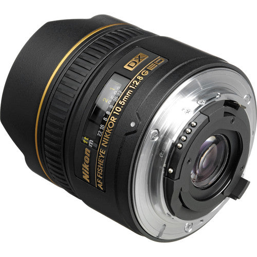 Nikon AF DX Fisheye NIKKOR 10.5mm f/2.8G ED Wide Angle Lens for DSLR Cameras - Perfect for Landscape, Architecture & Creative Photography