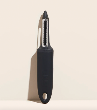 Premium GIR Black Serrated Peeler with Comfortable Handle - Perfect for Peeling Fruits, Vegetables & Meal Prep in the Kitchen