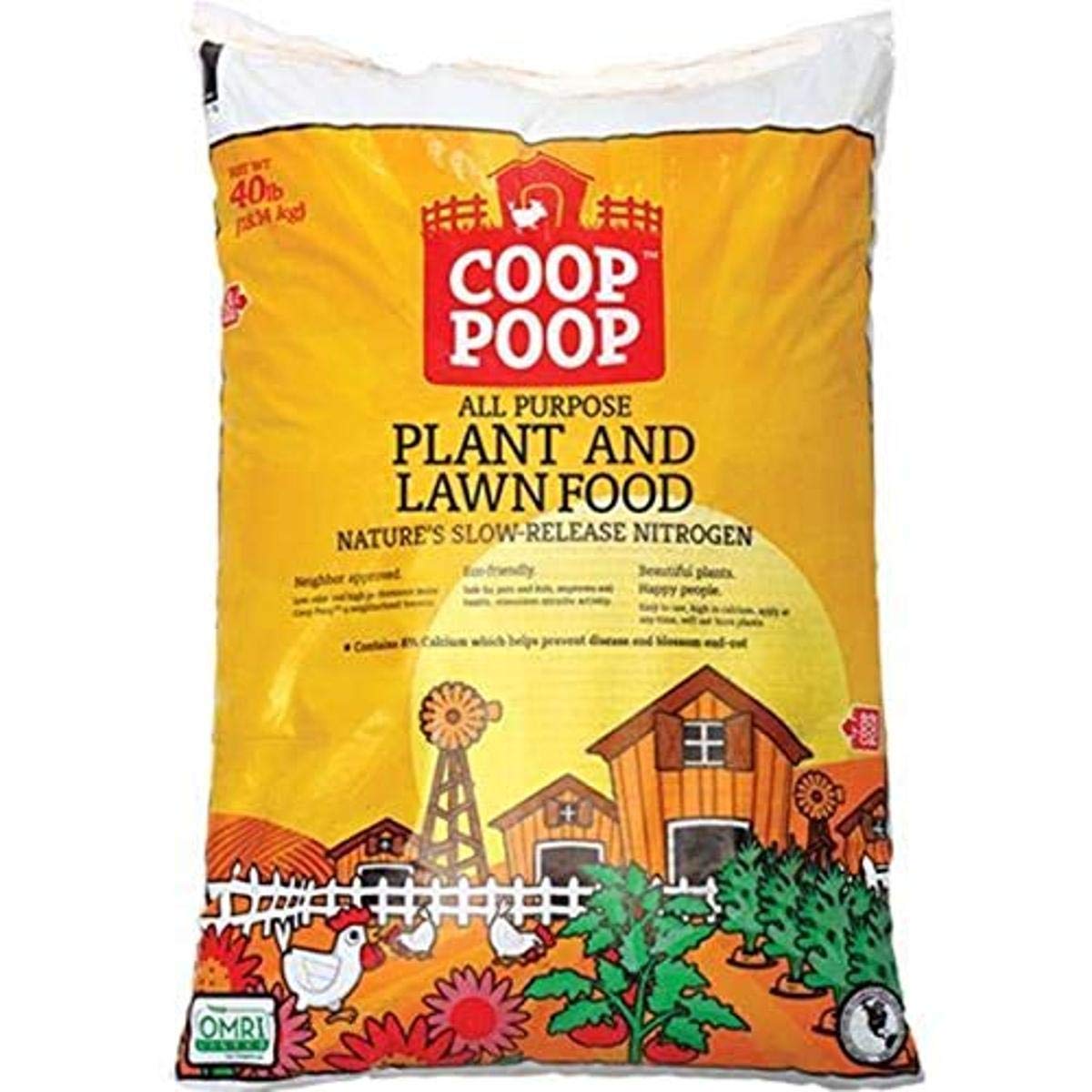 Pearl Valley Organix HGR243CP40 Chicken Coop Poop Garden Fertilizer - 40 lb (3 Pack) | Organic Compost for Vegetables, Flowers & Lawns | Improves Soil Health & Plant Growth