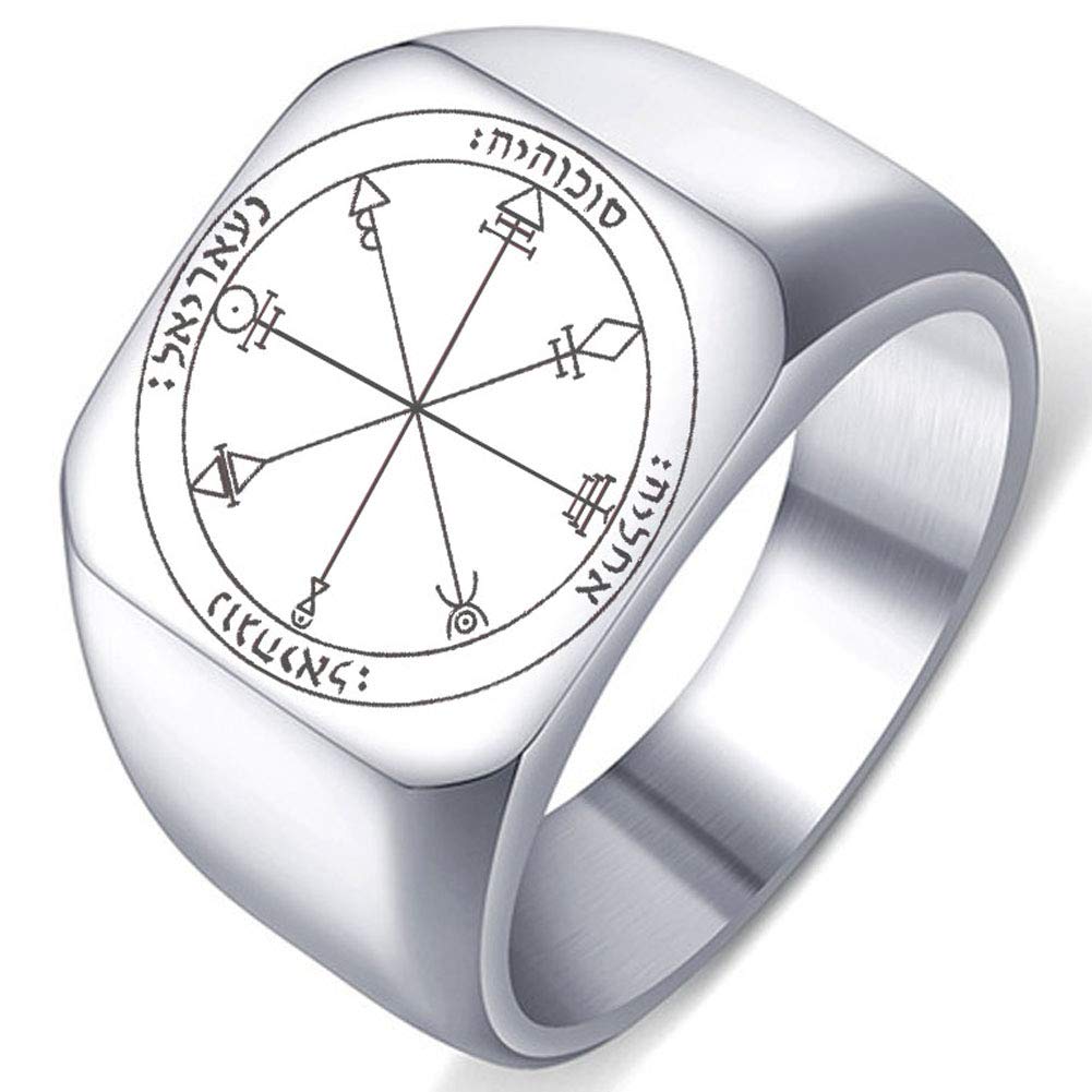 Venus Love Talisman Ring - Stainless Steel Solomon Key for Men & Women - Perfect for Romance & Protection