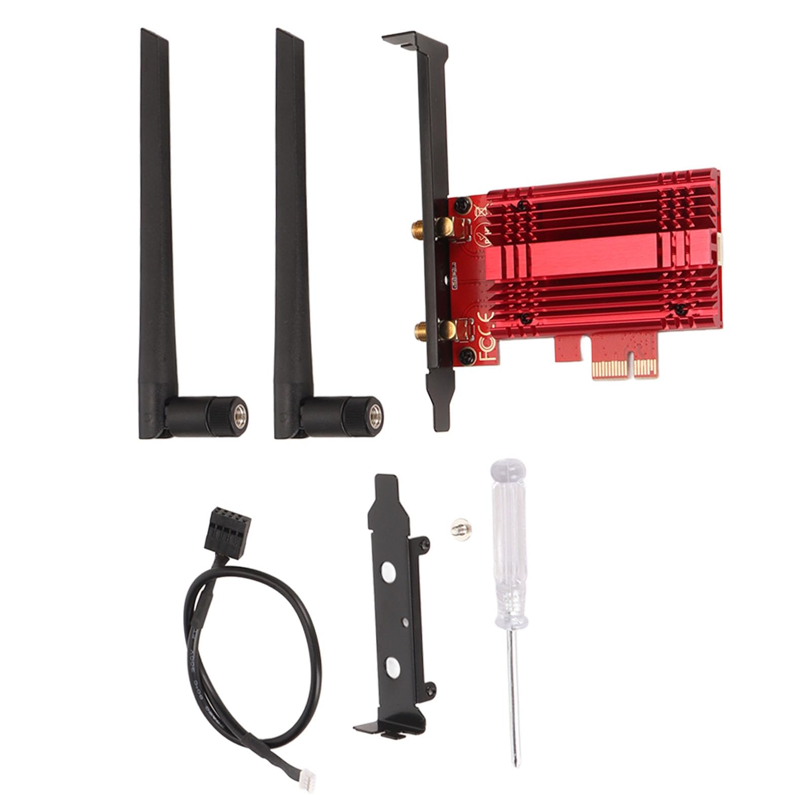 High-Speed Wireless PCIe Adapter - WiFi 6 Gigabit Network Card with Low Latency & Heat Sink for PC Gaming, Streaming & Home Office | Compatible with Windows 10/11, Desktop & Laptop Computers