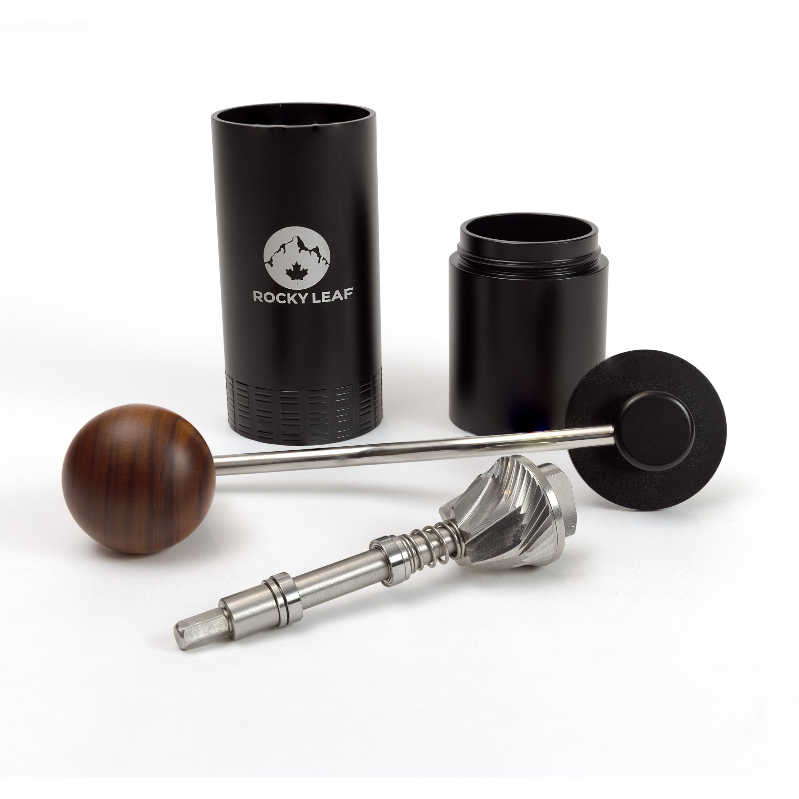 Premium Manual Coffee Grinder - Adjustable Stainless Steel Burr Mill with 25g Capacity for Espresso, French Press & Drip Coffee | Perfect for Home, Office & Travel | Includes Cleaning Brush
