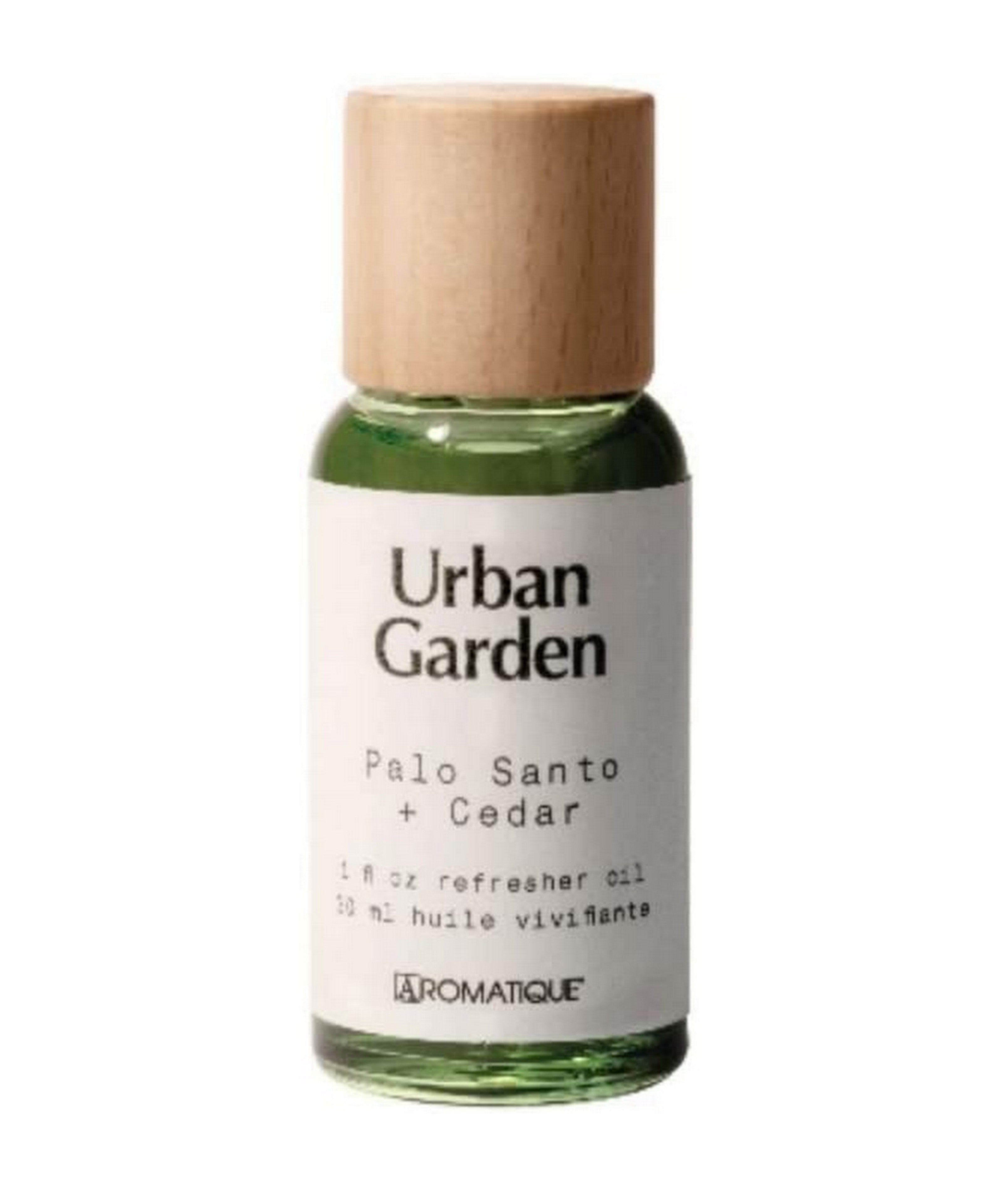 Aromatique Urban Garden Refresher Oil 1.0 oz - Palo Santo Cedar Essential Oil for Home, Office & Spa - Natural Aromatherapy & Stress Relief