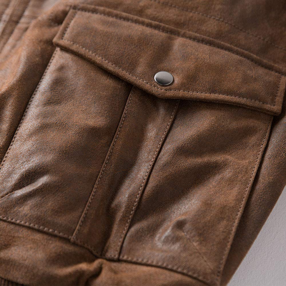 FLAVOR Genuine Leather Men's Bomber Jacket - Classic Aviator Style Flight Jacket for Men | Perfect for Casual Wear, Night Out & Motorcycle Riding
