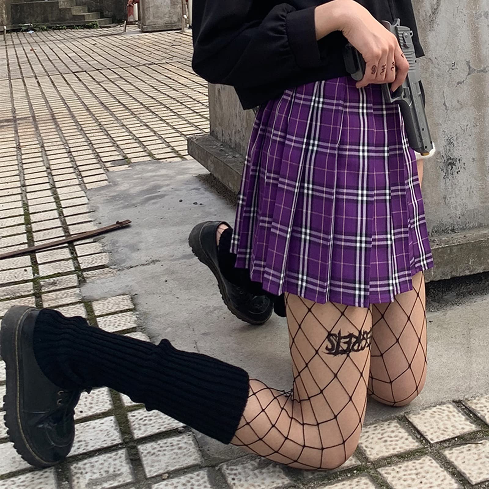 Japanese Style Kawaii Crochet Wool Leg Warmers for Women - Soft Loose Knit Knee High Boot Stockings - Perfect for Winter Fashion, Cosplay & Cute Outfits