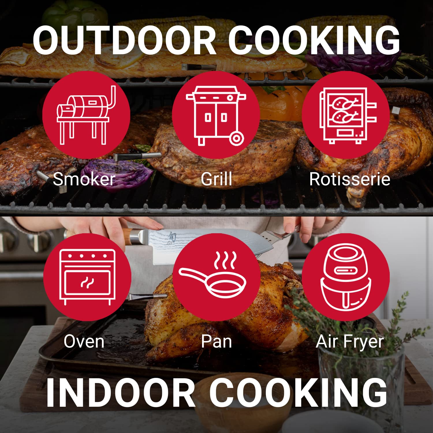 MEATER Block & BBQ Mitts Bundle - Premium WiFi Smart Meat Thermometer with Heat Resistant Gloves | Bluetooth to WiFi Range Extender | Perfect for Grilling, BBQ, Smoking, Rotisserie & Oven Cooking | Indoor & Outdoor Kitchen Use