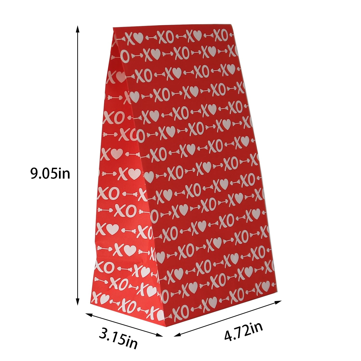 Haobell 24 Pcs Valentine's Day Goodie Bags with Stickers - Perfect for Classroom Parties, Kids, Coworkers & Gift Exchanges | Cute Treat Bags for Candy, Small Gifts & Party Favors