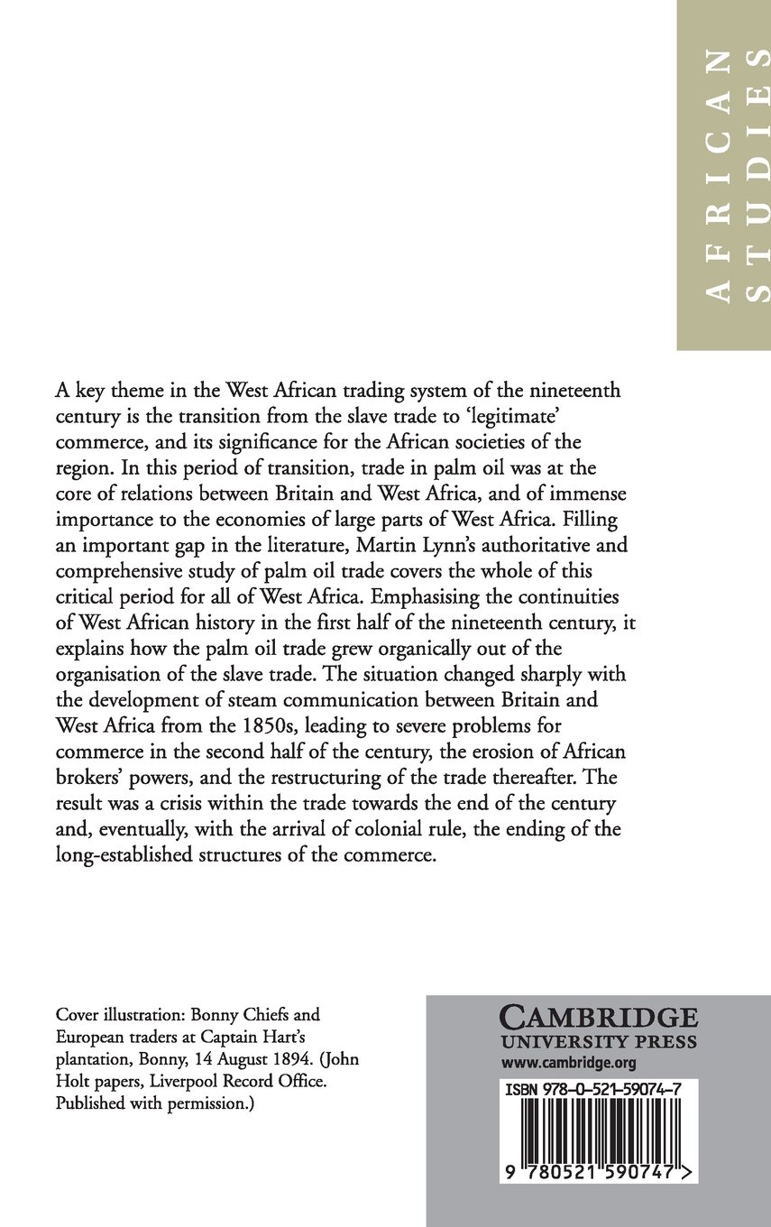 Commerce and Economic Change in West Africa: The Palm Oil Trade in the 19th Century | African Studies Series #93 | Historical Economics Book for Researchers & Students