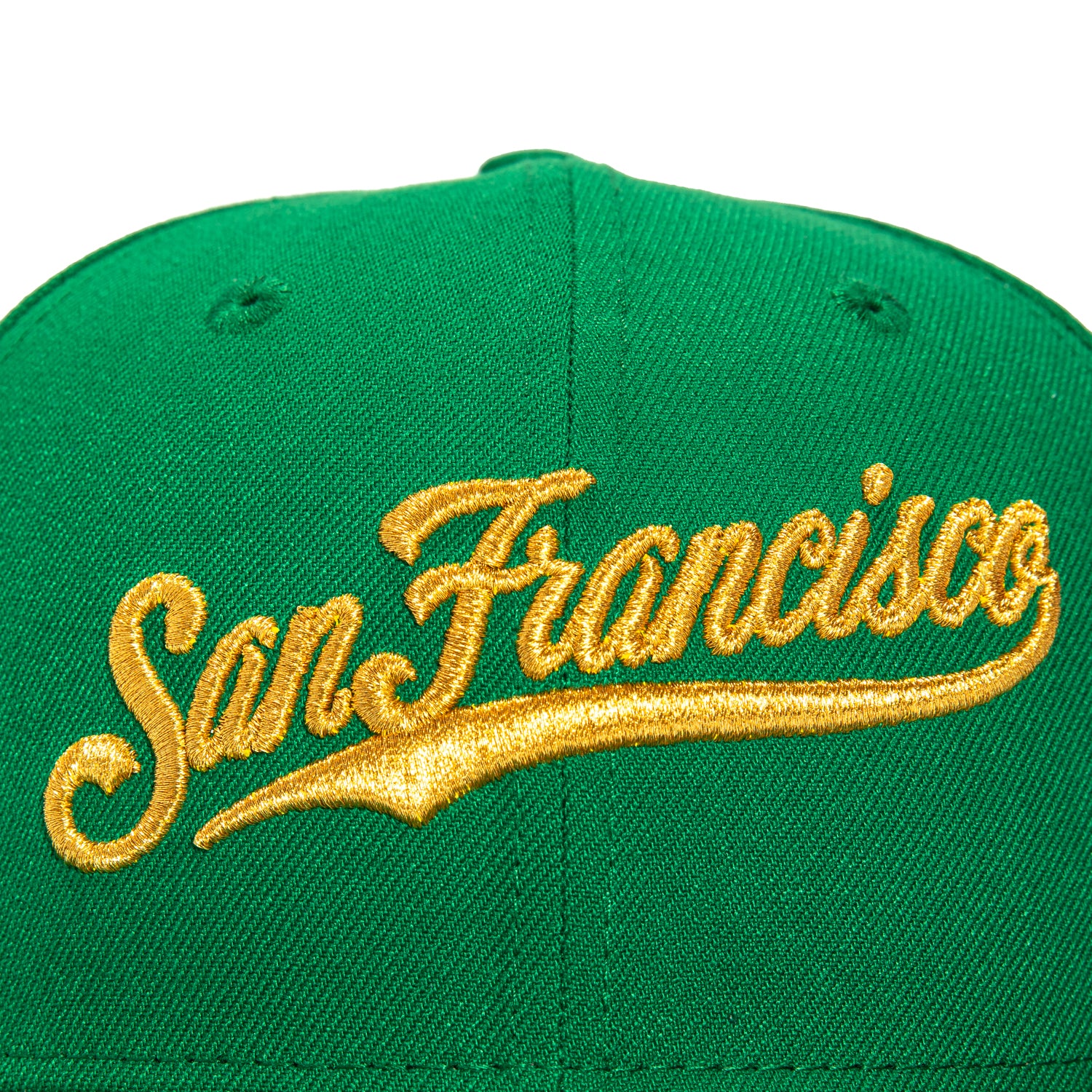 New Era 59Fifty San Francisco Giants 2007 All Star Game Patch Script Hat - Kelly Green & Metallic Gold - Official MLB Baseball Cap for Fans & Collectors - Perfect for Games, Sports Events & Streetwear Fashion