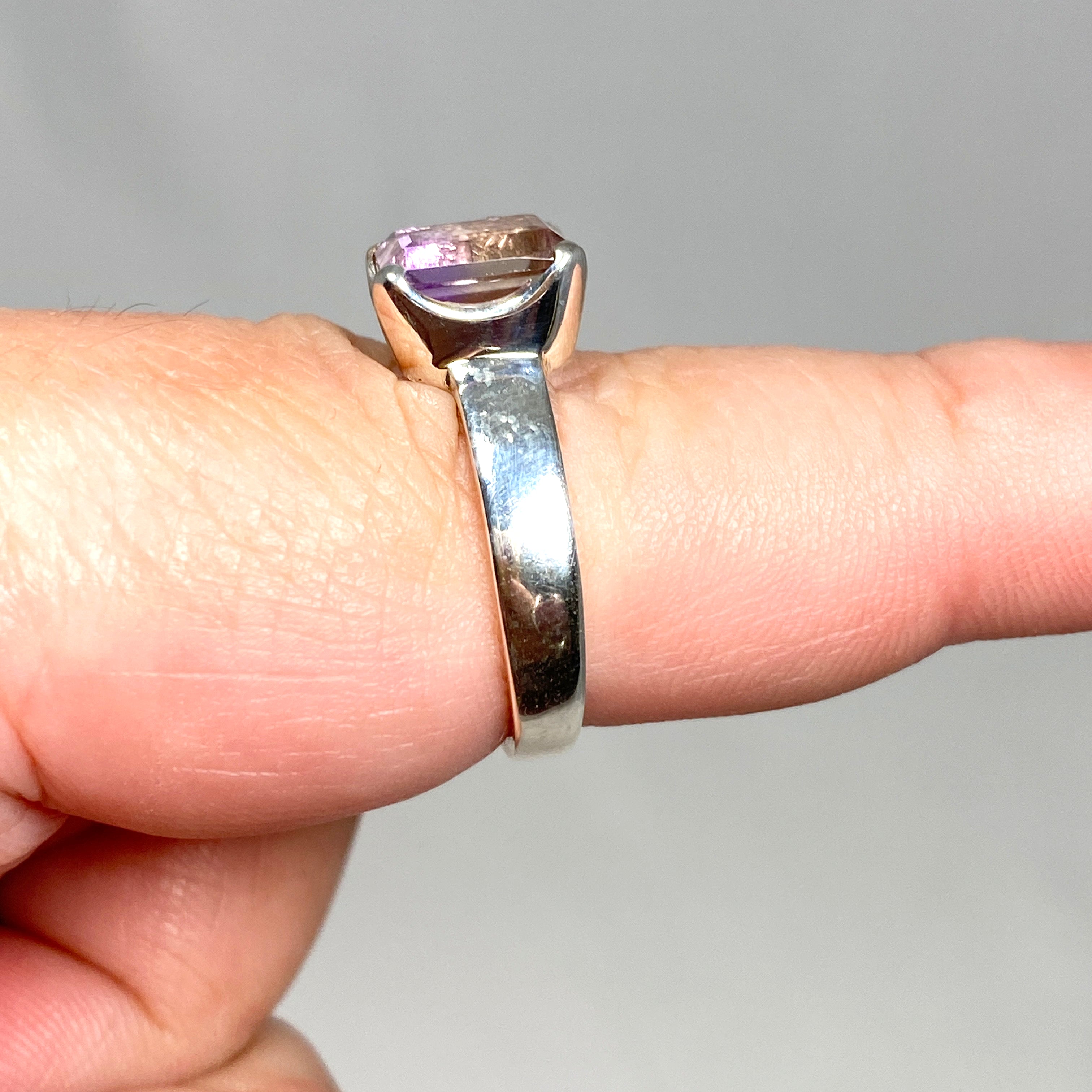Stunning Ametrine Emerald Cut Faceted Ring PRGJ489 - Elegant Jewelry for Weddings, Anniversaries & Special Occasions
