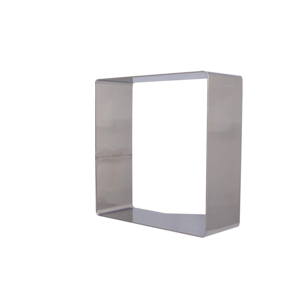Yardwe 8 Inch Stainless Steel Square Cake Mousse Ring Mold - Professional Baking Tool for Cakes, Desserts, Pastries & Decorations (Silver) | Perfect for Home Bakers, Wedding Cakes, Birthday Parties & Bakery Business
