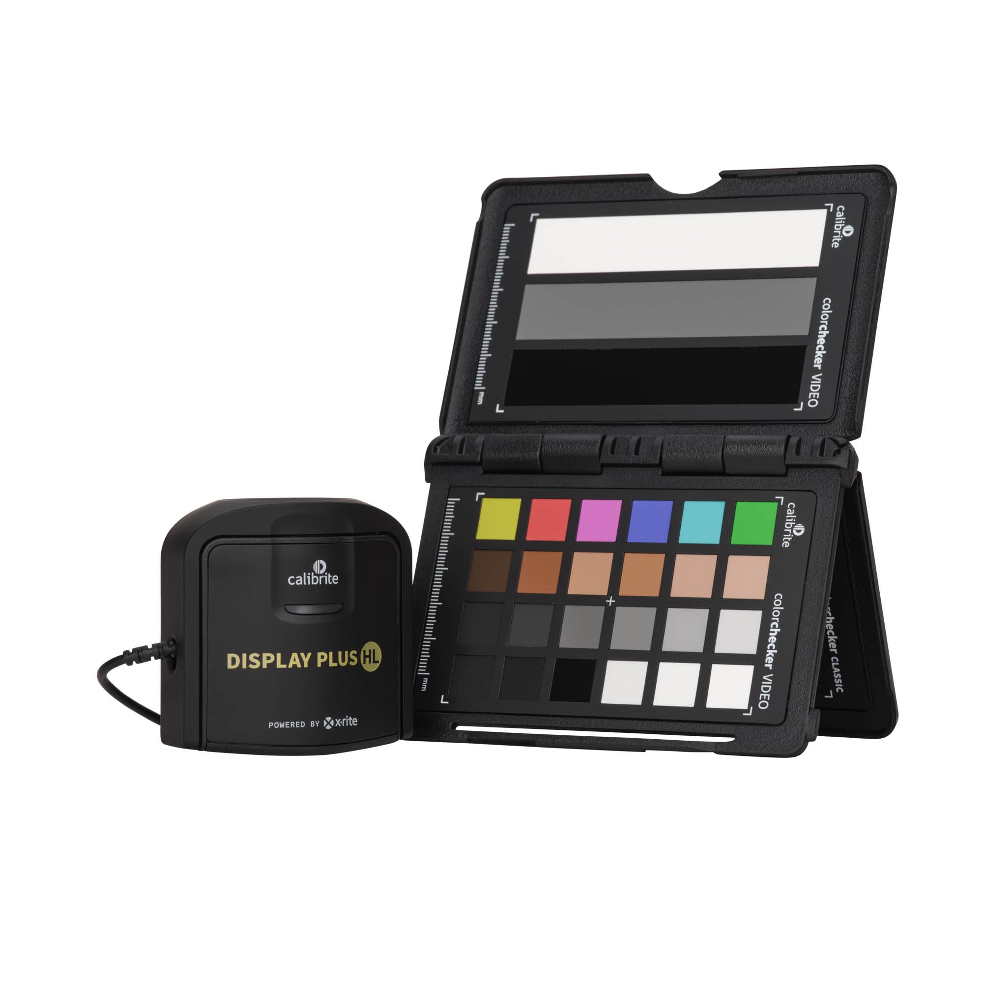 Calibrite Video Photo Kit - Display Plus HL & Passport Video 2 (CCPLHL-PPV2) | Professional Color Calibration Tools for Photographers & Videographers | Perfect for Studio, Editing, and Content Creation
