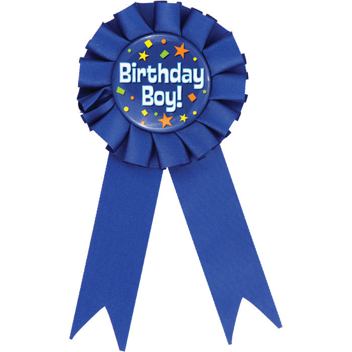 12-Pack Bulk Birthday Boy Award Ribbons - Perfect for Kids' Parties, School Events & Celebrations