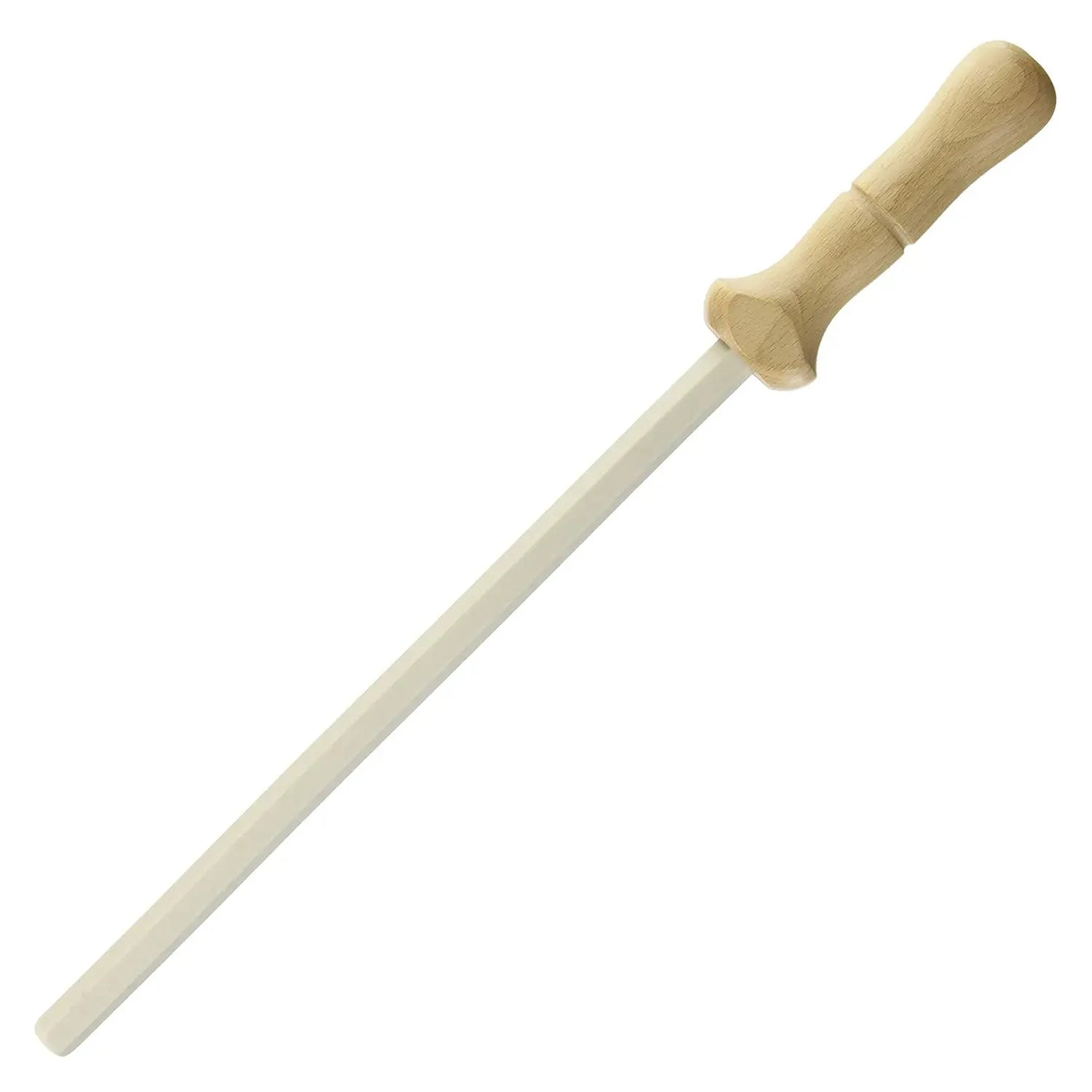 Premium Glestain Ceramic Hexagonal Sharpening Rod - Professional Knife Sharpener for Chefs & Home Cooks - Perfect for Kitchen, Camping & Outdoor Cooking