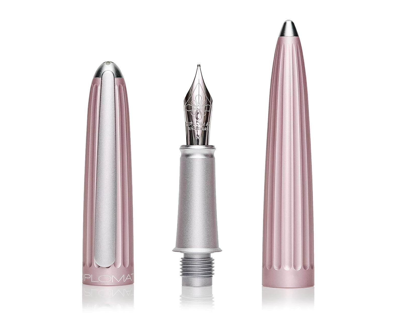 Diplomat Aero Antique Rose Fountain Pen - Medium Nib Luxury Writing Instrument for Professionals & Collectors - Perfect for Office, Gifts & Calligraphy