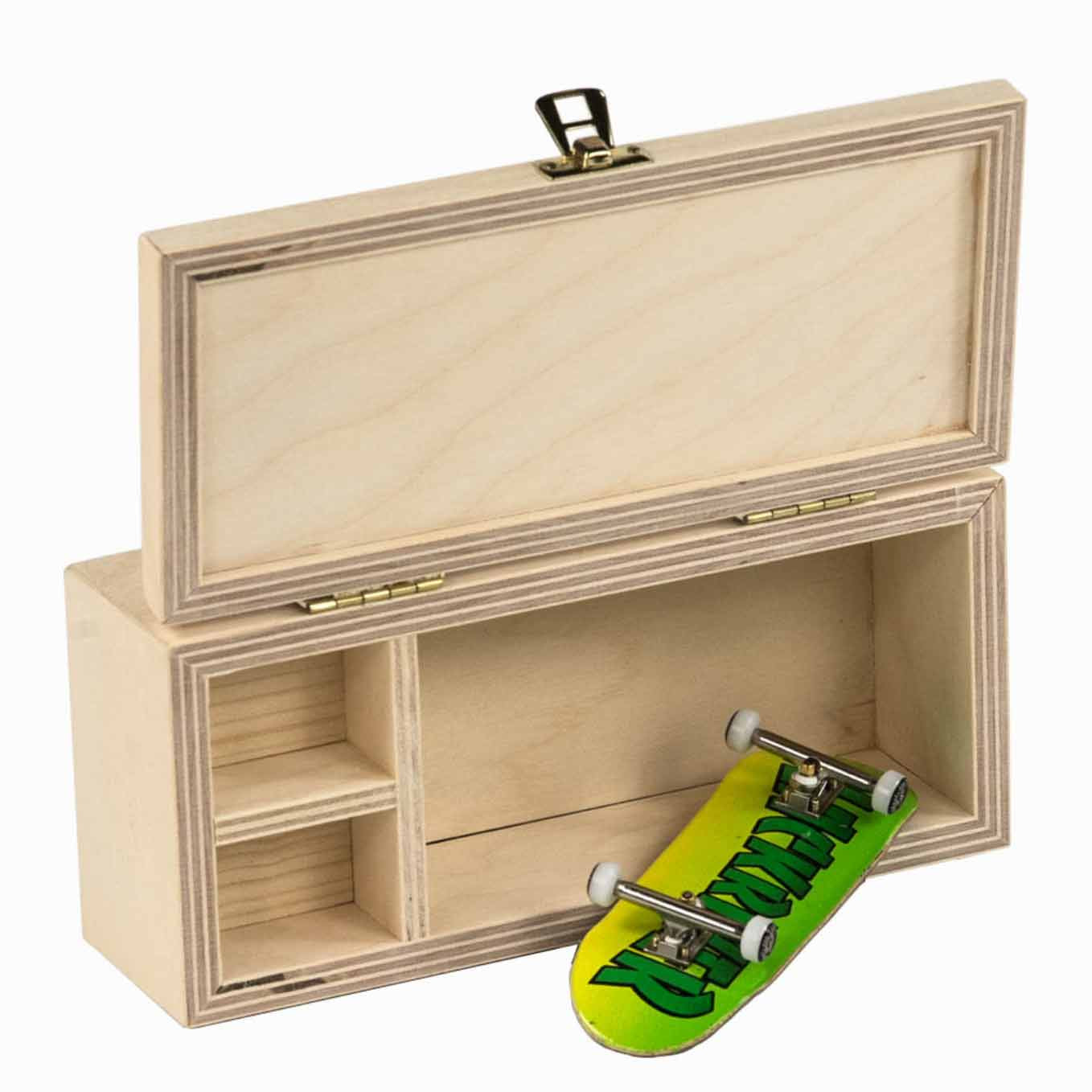 Blackriver Fingerboard Storage Box - Durable Skateboard Fingerboard Organizer for Tech Decks & Mini Skateboards - Perfect for Home, Office & Travel Use