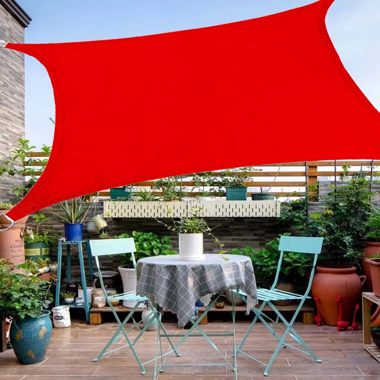 13x13ft Rectangle Sun Shade Sail - UV Block Waterproof Outdoor Canopy for Patio, Backyard, Garden & Lawn - Perfect for Picnics, BBQ, and Outdoor Relaxation