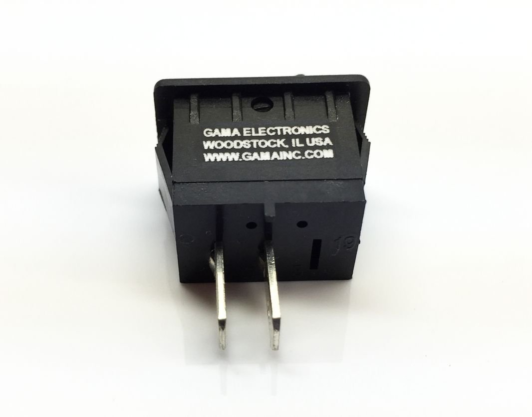 GAMA Electronics Mini 10 Amp Off-Momentary On Rocker Switch - Waterproof SPST Boat Switch for Marine, RV, Automotive & Industrial Use