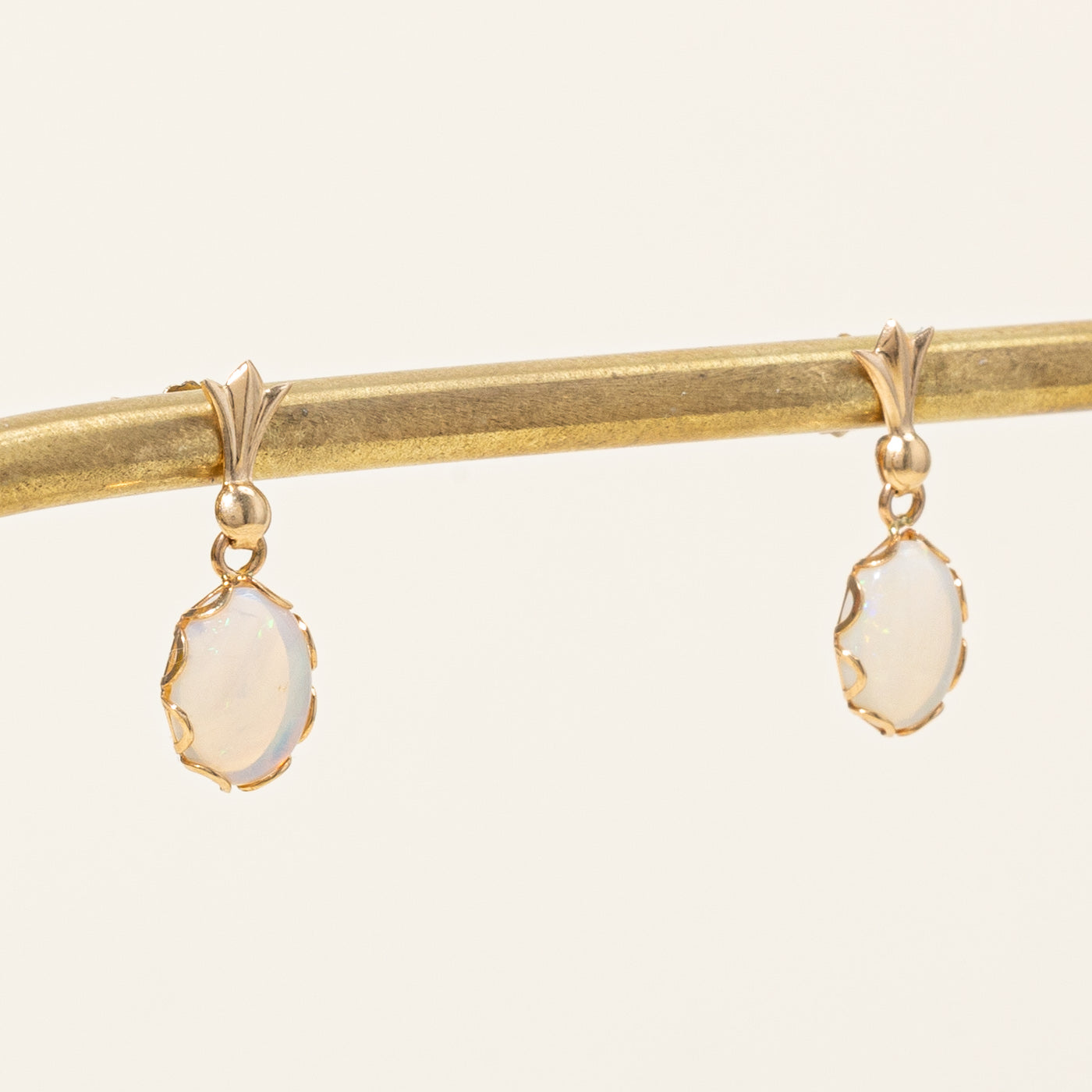 1.10ctw Opal Earrings for Women - Elegant Dangle Drop Earrings for Wedding, Party & Evening Wear | Genuine Opal Jewelry Gift for Her
