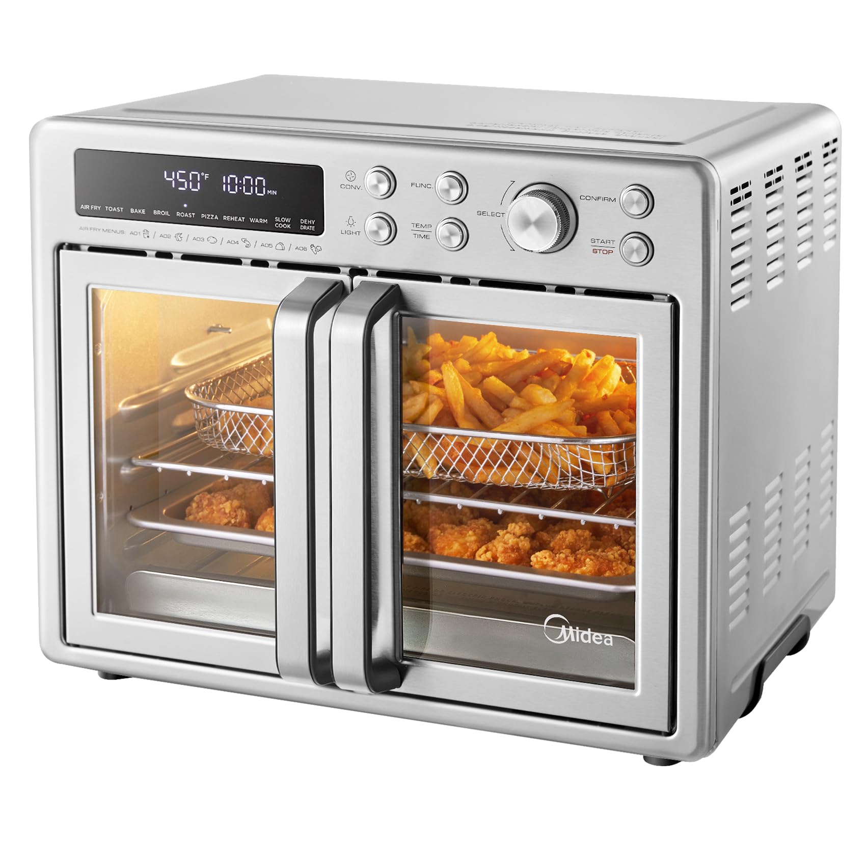 Toshiba 4-Slice French Door Toaster Oven with Convection - Countertop Toaster Oven for Baking, Broiling & Toasting - Perfect for Small Kitchens, Dorms & Apartments