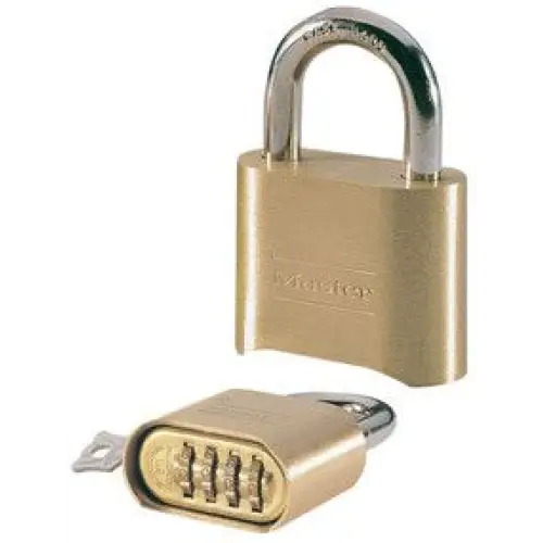 High Security Combination Padlocks - 4 Digit Resettable Outdoor Locks for Gym Lockers, School, Travel & Storage - Weatherproof & Durable