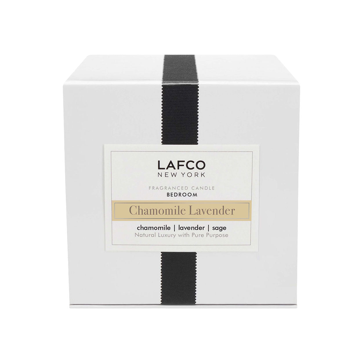 Premium Chamomile Lavender Scented Candle - Natural Soy Wax, Long-Lasting Aromatherapy for Relaxation & Stress Relief - Perfect for Bedroom, Bathroom & Meditation Spaces