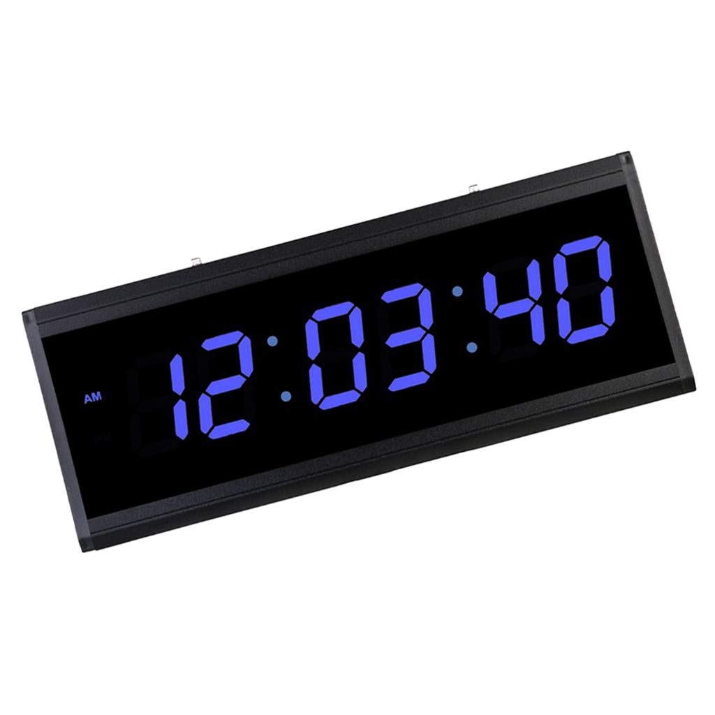 Baoblaze LED Digital Wall Clock with Large Display - Blue Light for Easy Reading | Perfect for Living Room, Office, Bedroom & Kitchen