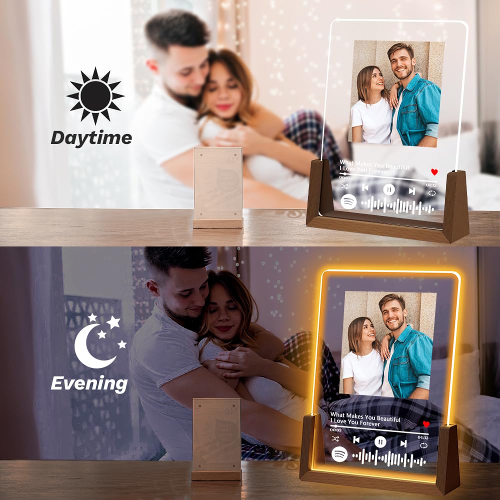 Personalized Spotify Night Light - Custom Photo Gift for Couples | Anniversary, Birthday & Christmas Present