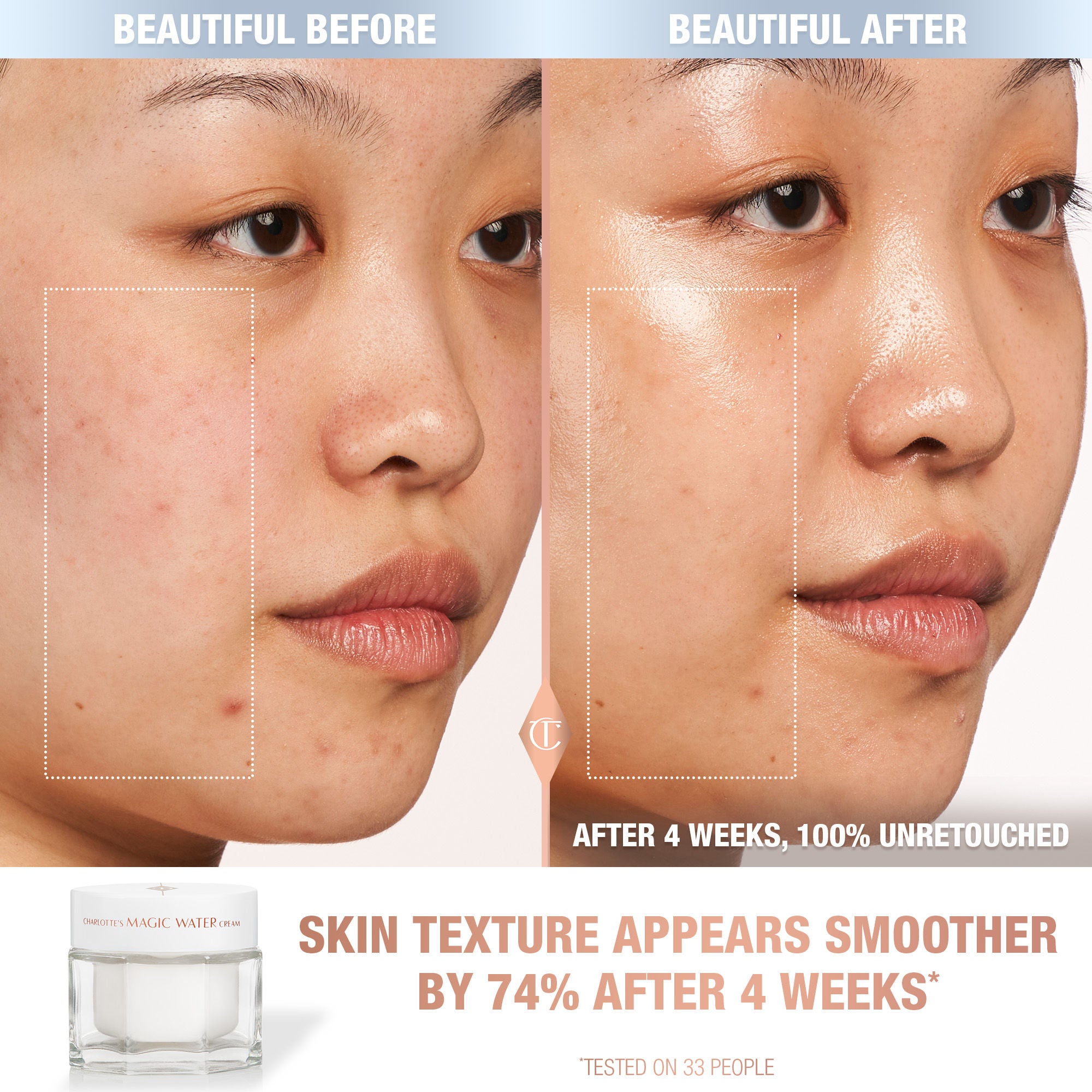 Charlotte's Magic Water Cream - Hydrating Moisturizer for Dry Skin | Day & Night Face Cream for Glowing Skin | Perfect for Daily Skincare Routine & Makeup Prep