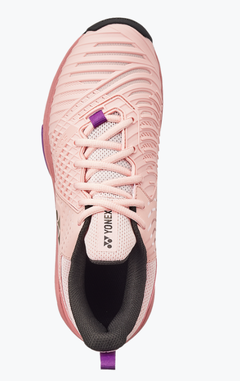 Yonex Power Cushion Sonicage 3 Women's Tennis Shoes - Pink/Beige - All Court Performance for Ladies - Perfect for Casual Play & Competitive Matches