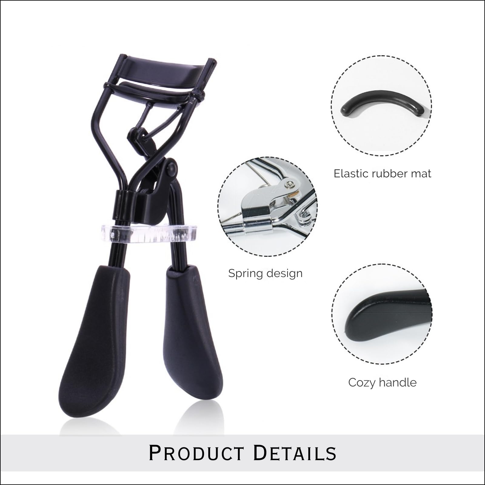 Premium Eyelash Curler for Women - Professional Lash Curling Tool for All Eye Shapes | Creates Perfect Curls & Lifted Lashes (Black) | Ideal for Daily Makeup, Special Occasions & Salon Use