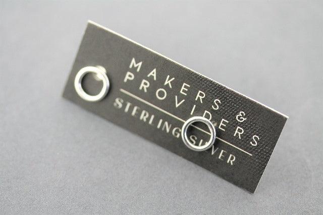 Open Circle Stud Earrings - Sterling Silver 925 Hypoallergenic Dainty Minimalist Jewelry for Women - Perfect for Everyday Wear, Gifts & Special Occasions