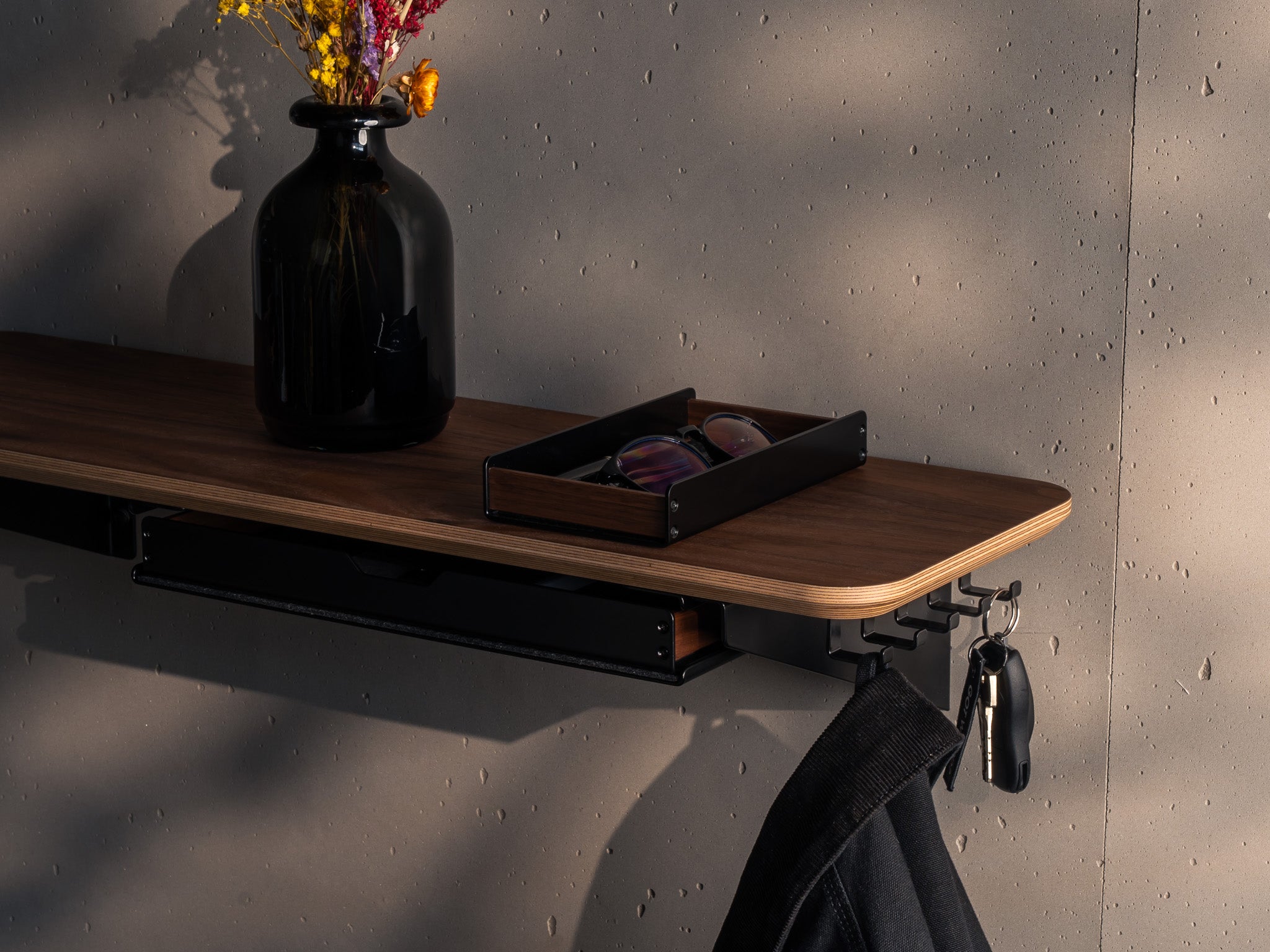 Wall Cockpit Medium - Premium Wall Mounted Organizer for Home & Office - Perfect for Keys, Mail, and Small Essentials - Ideal for Entryway, Kitchen, or Workspace Organization