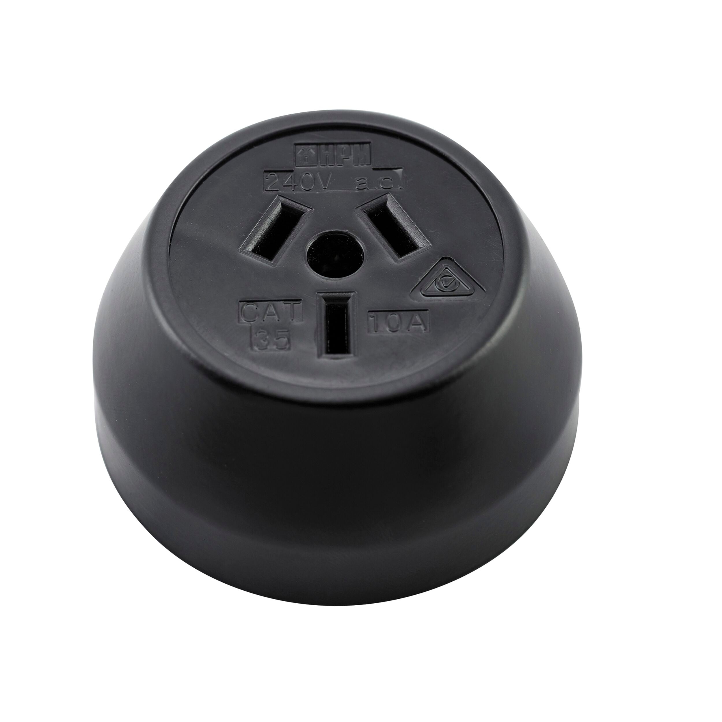 5324 Socket Federation Black Mechanism Matte Black D60xP29mm - Heavy Duty Industrial Electrical Connector for Machinery & Equipment