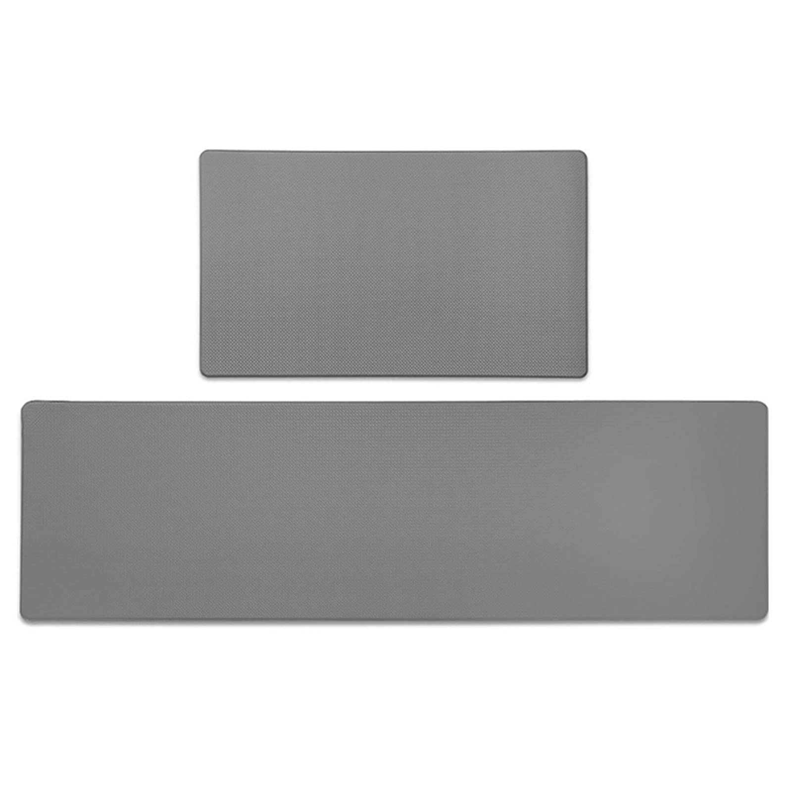 2-Pack Anti-Fatigue PVC Kitchen Floor Mats - Non-Slip, Waterproof Standing Mat for Comfortable Support - Perfect for Kitchen, Office & Laundry (17.7×29.5 + 17.7×59 Inches) - Ideal for Long Standing Hours While Cooking, Washing Dishes or Working