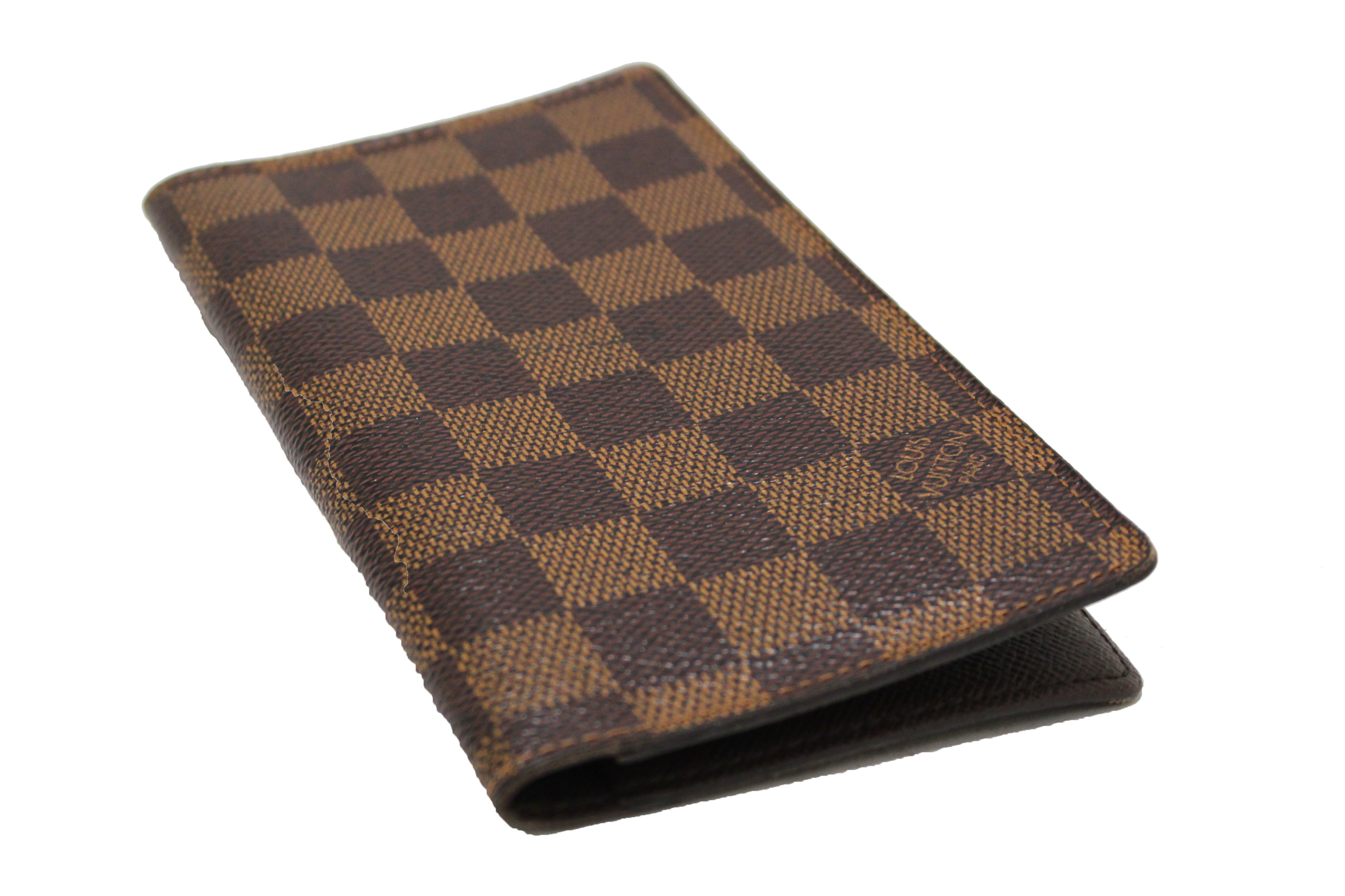 Authentic Louis Vuitton Damier Ebene Canvas Checkbook Wallet - Luxury Organizer for Credit Cards, Bills & Checks | Perfect for Business Professionals & Travel