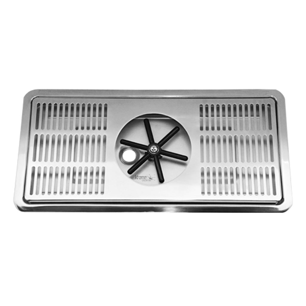 Krome Recessed Spray Rinser - Commercial Kitchen Sink Dispense Center for Restaurants & Food Service (Ideal for Bar Sinks, Food Prep Areas & Industrial Cleaning Stations)