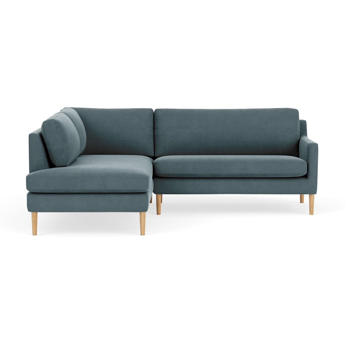 Astha Fabric Left Corner Sofa - Modern L-Shaped Sectional Couch for Living Room, Lounge & Small Spaces | Comfortable Home Furniture for Relaxing & Entertaining