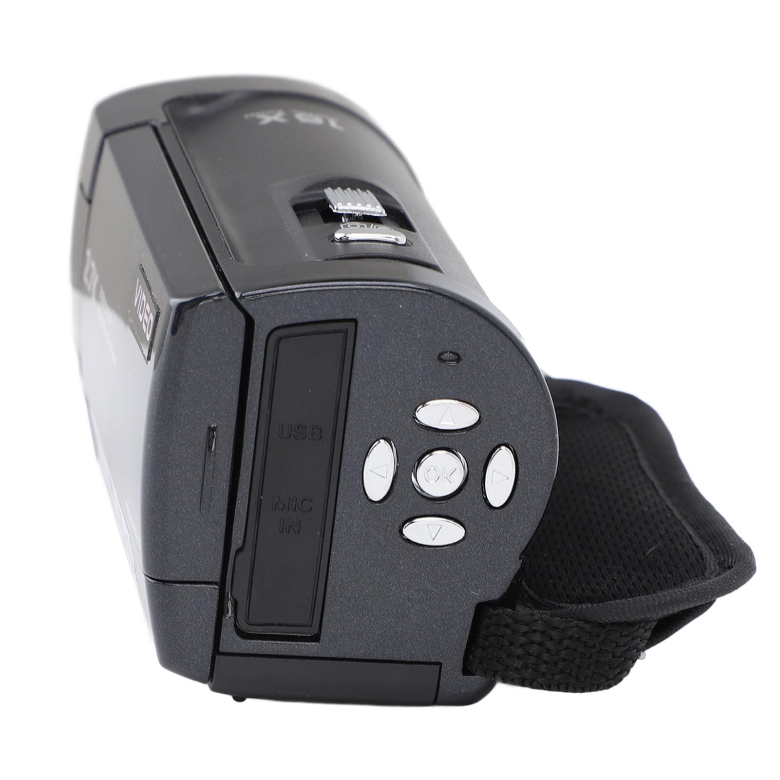 2.7K HD Video Camera Camcorder with 16x Digital Zoom & 50MP Resolution - Rotating Screen Vlogging Camera with 1/4