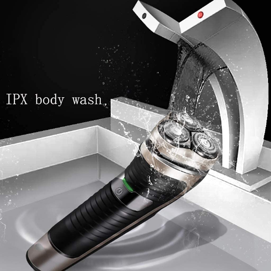 Best Electric Razor for Men - 3D Rotary Wet/Dry Shaver with Pop-Up Beard Trimmer, IPX7 Waterproof & USB Rechargeable - Perfect for Travel, Gym & Daily Shaving