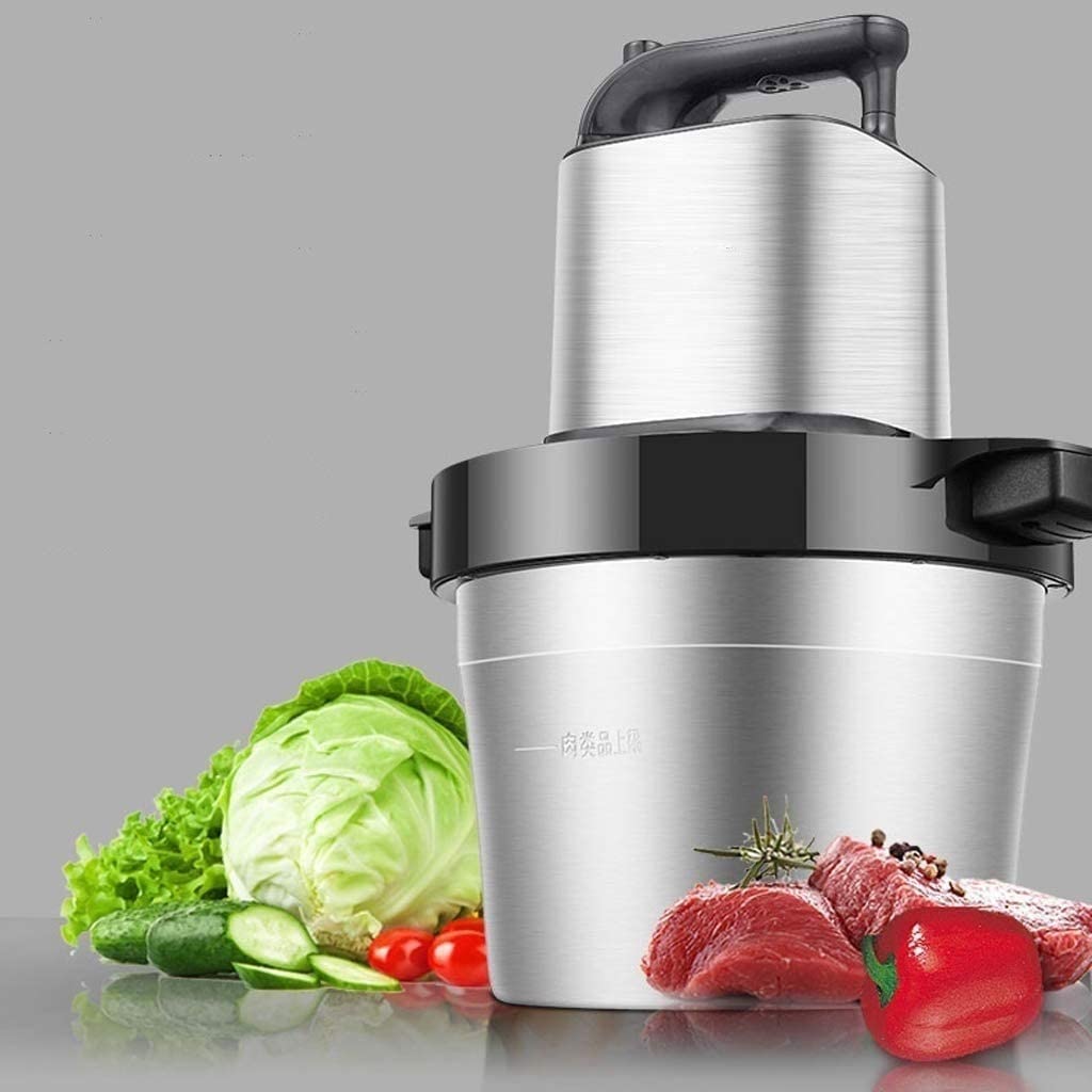 1000W Powerful Electric Food Chopper & Processor - 6L Stainless Steel Bowl for Grinding Meat, Vegetables, Fruits & Nuts - Heavy Duty Kitchen Appliance for Meal Prep, Smoothies & Baking - Perfect for Home Chefs & Restaurants