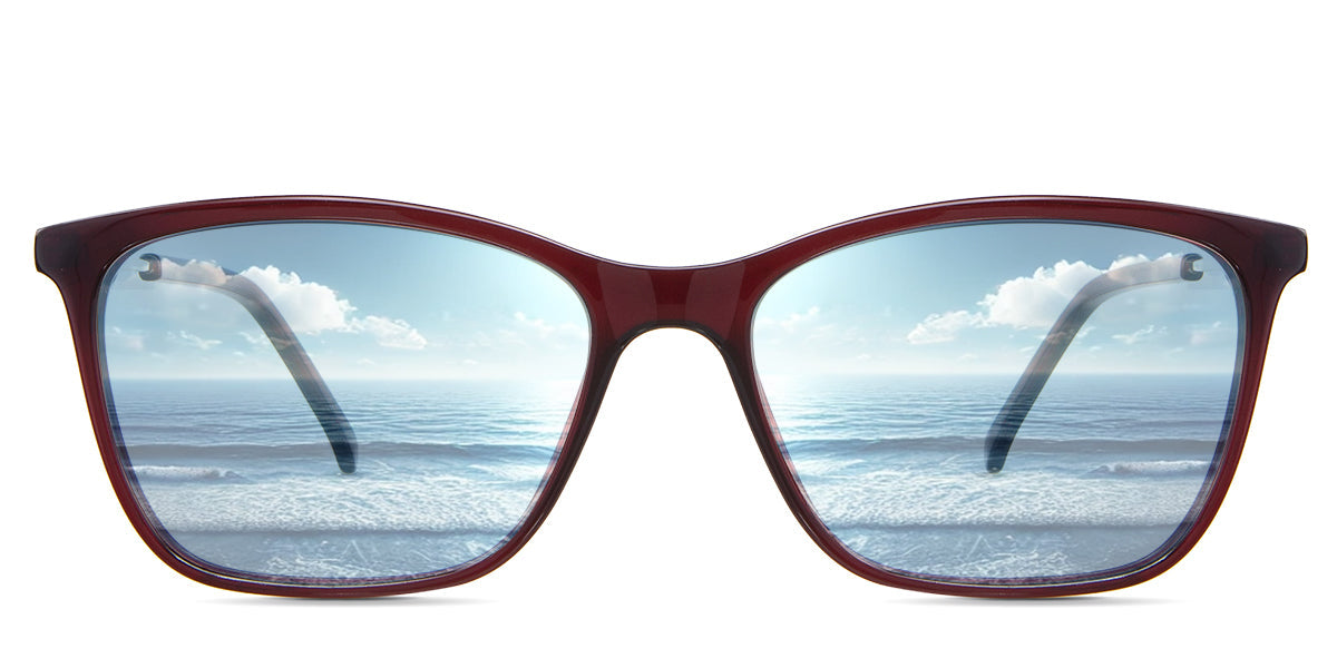 ELLE Women's Prescription Tinted Glasses - Stylish & UV Protection for Work, Driving & Outdoor Activities