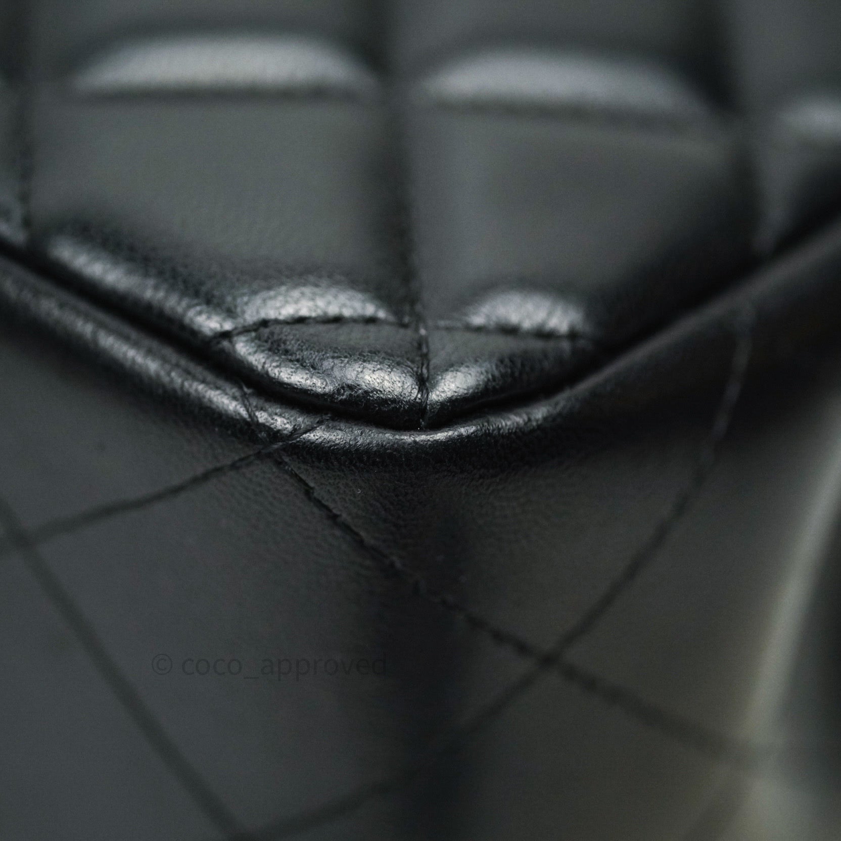 Chanel Classic Jumbo Double Flap Bag Black Lambskin Leather with Silver Hardware - Luxury Designer Handbag for Women, Perfect for Evening Events & Special Occasions