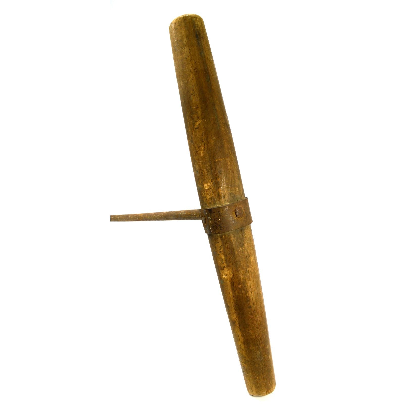 Antique T-Handle Beam Auger - 32 Inch Log Boring Tool with 1.5 Inch Bore - Hand Drill for Woodworking, Carpentry & DIY Projects - Perfect for Log Cabin Building, Fence Post Holes & Timber Construction