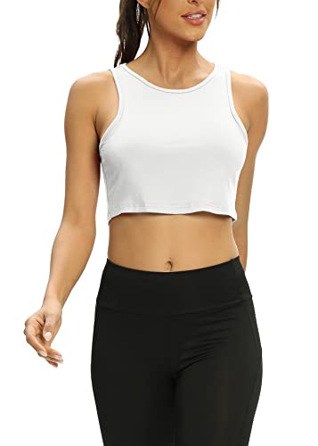 Women's Mippo Crop Top - Cute Sleeveless Yoga Tank Top for Athletic Gym Wear | Perfect for Workouts, Yoga & Summer Fashion