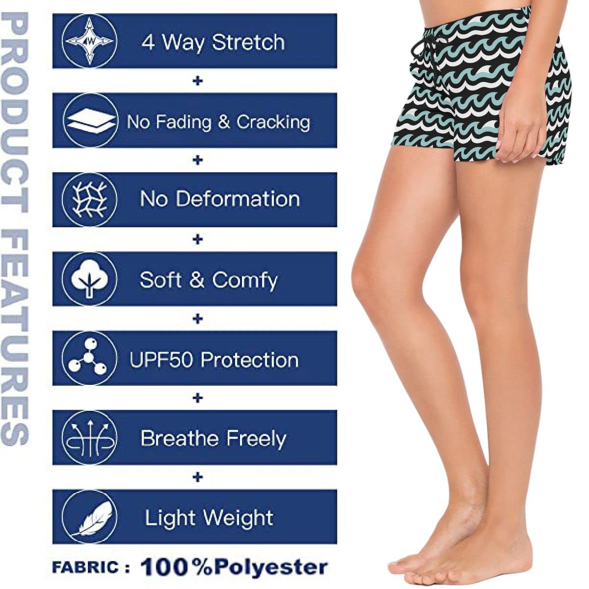 Visesunny High Waisted Running Shorts for Women - Athletic Workout Gym Shorts with Pockets - Comfortable & Breathable for Running, Yoga, Fitness & Casual Wear